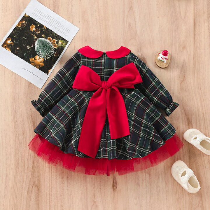 楽天市場】チェックワンピース きれいめ チュール ワンピース 子供服 