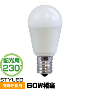 STYLED HA6T17LS1 LED�d�� E17 ���`�d���` 60W���� �d���F �����Ή� �L�z��
