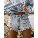 デニムパンツ セクシー ダメージ 短パン ショートパンツ ショーパン ホットパンツ レディース ハイウエスト 女性用 送料無料