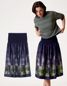 【正規品 公式】 オイリリー レディース スカート ロングスカート 紺色 ネイビー サイズ s24wsk8020
