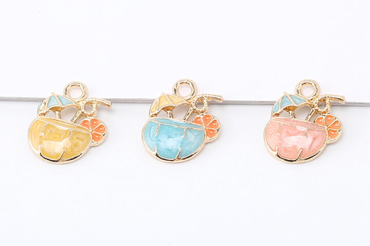 楽天市場】エポチャーム トロピカルジュースチャーム 1カン 12×15mm  