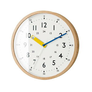 知育時計 壁掛け 電波時計 掛け時計 壁掛け時計 おしゃれ かわいい 時計 北欧 時計の勉強 子供 CL-2937 木製 ナチュラル 時計の読み方 リビング 寝室 子供部屋 幼稚園 保育所 ウォールクロック