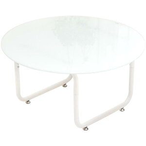 ローテーブル 丸 幅75 おしゃれ センターテーブル 円形 丸型 丸い 丸テーブル リビングテーブル コーヒーテーブル 鏡面 かわいい 組立簡単 北欧 モダン シンプル ガラステーブル ミッドセン