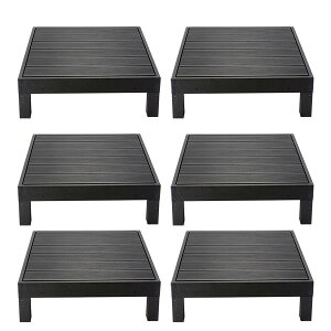 ウッドデッキ 本体 6点セット 人工木 樹脂 ベランダ テラス 縁側 庭 縁台 DIY 組立て簡単 錆びない 腐らない デッキ 水洗い ブラシ 台 段差解消 段差軽減 おしゃれ ガーデンデッキ ガーデンベ