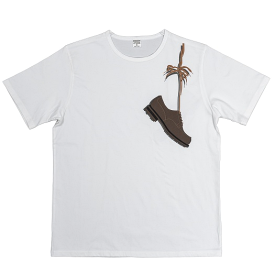 【送料無料】WORKERS(ワーカーズ)〜Shoe Print Tee White〜