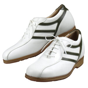 脚を長く、よりスマートに レザーアップスニーカー スラントライン 5cmUP 身長アップ 背が高くなる靴 メンズ 紳士靴 シークレットシューズ 厚底靴 革靴 スニーカー カジュアルシューズ おし