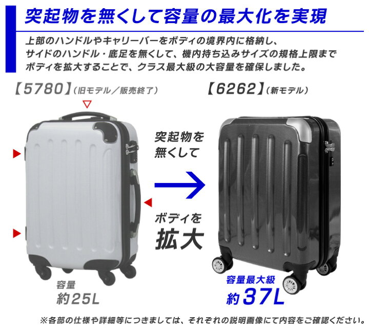 楽天市場】【レビュー高評価☆4.51】 アウトレット スーツケース 機内 