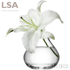 【エントリーP4倍 期間4/24-27】LSA/FLOWER SPRIG VASE TLA1976　フラワー ベース（H11cm）箱入り ガラス シンプル 円柱 丸 母の日 ギフト