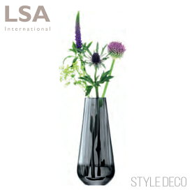 LSA / ZINC VASE SHEER ZINC LZI01　フラワー ベース シアージンク （Φ8×H18cm）箱入り 生産国：ポーランド ガラス シンプル 円柱 丸 母の日 ギフト在庫限り