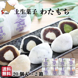 【楽天SSポイント2倍】 父の日 生クリーム大福 わたもち 60g×20個×2箱 函館 菓々子(かかし) 北海道 和菓子 冷凍便 おまとめ買い