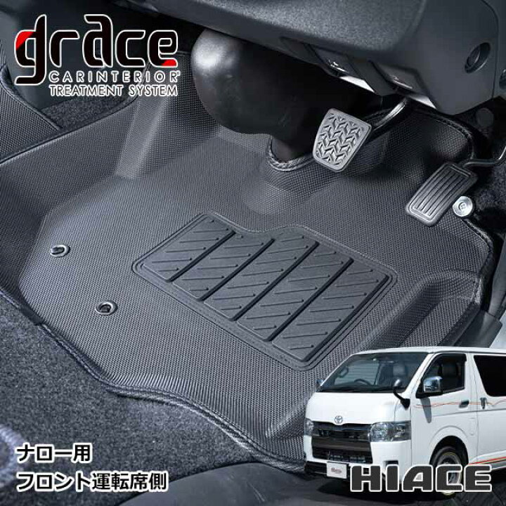 楽天市場】ハイエース 200系 ハイエースバン S-GL 専用 フロアマット 