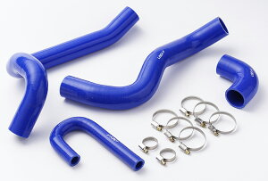 LSEX-F JB64W ジムニー用 H30.7- シリコンインテークホース インテークパイプ 4本セット 4層構造 ブルー 厚さ4.5mm 耐熱・耐圧 強化シリコンホース
