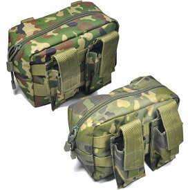 Broptical 【3点セット】ミリタリー ユーティリティーポーチ ピストルマグポーチ セット ! ハンドマガジンポーチ バッテリーポーチ タクティカルポーチ マルチカムトロピック MOLLE 登山 旅行 装備 服 メンズ レディース モール対応 メディカルポーチ sdf 自衛隊 迷彩