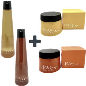 DEMI f~ HAIR SEASONS wAV[YY Shampoo 250ml & Treatment 250g Vv[ 250ml & g[gg 250g