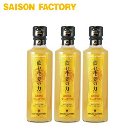 ■送料無料 ■ドリンク 生姜 【飲む生姜の力3本セット】 手づくり プレゼント ※自宅用梱包のため、外装箱でのお届けとなります。化粧箱入り（贈答用）ではございません※熨斗対応不可