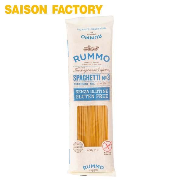 小麦を使わずとうもろこし粉と玄米を主原料に使用したパスタです。 RUMMO ルンモ  パスタ ※ラッピング、化粧箱詰め不可