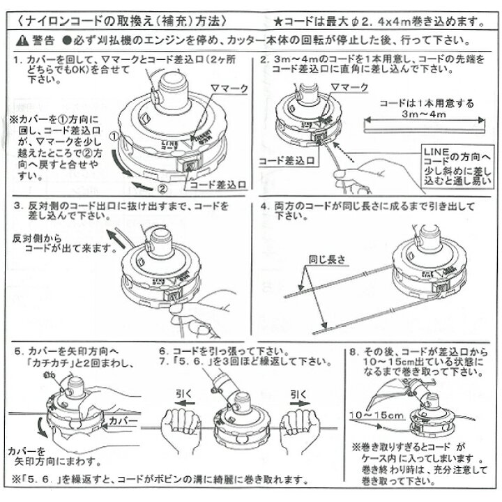 楽天市場 マキタ Makita A 楽巻きナイロンコードカッタタタキ繰出式交換に便利 ボックスレンチ付属 佐勘金物店