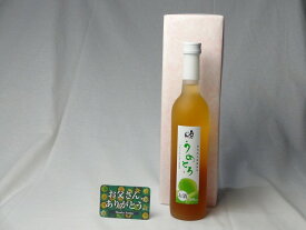 父の日 ギフトセット リキュールセット( 完熟梅の味わいと日本酒のうまみをたっぷりの梅リキュール うめとろ500ml 7％(福島県)) 父の日カード 付