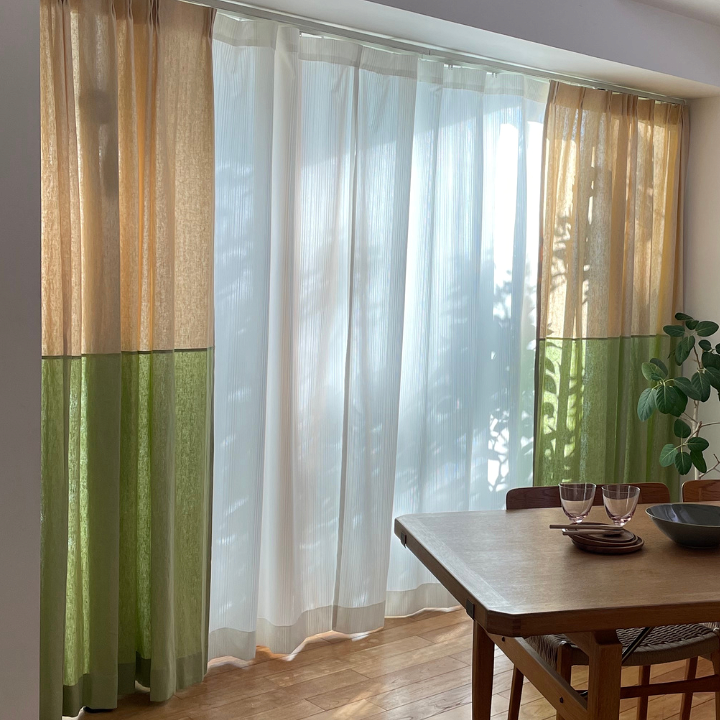 楽天市場】カーテン【WAVESALAD】 ウェーブサラダ ドレープ ドレープ