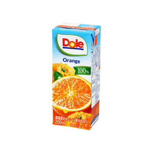 雪印メグミルク Dole オレンジ100% 18本(200ml×18本) ジュース