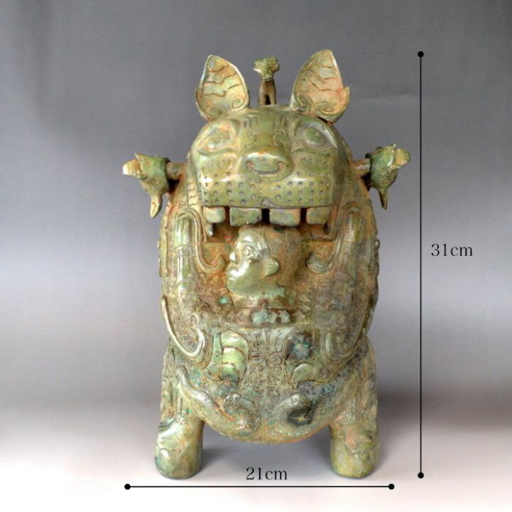 楽天市場】青銅 ウェン王子と虎 12y8-12 青銅 やかん 銅瓶 骨董品 