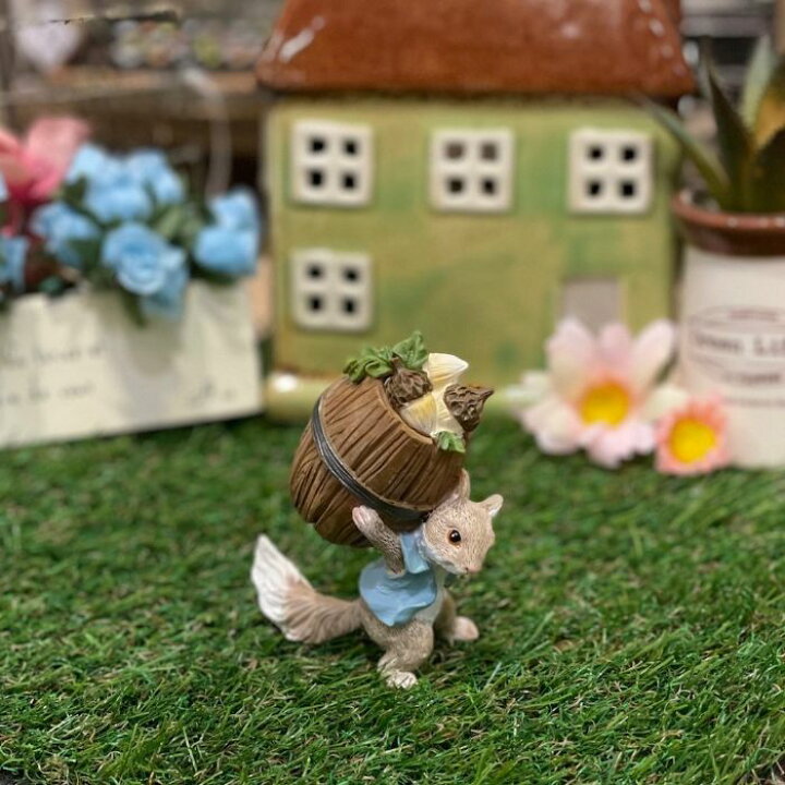 楽天市場】樽かつぎ リス りす ミニチュアアニマル 小さな動物の世界 