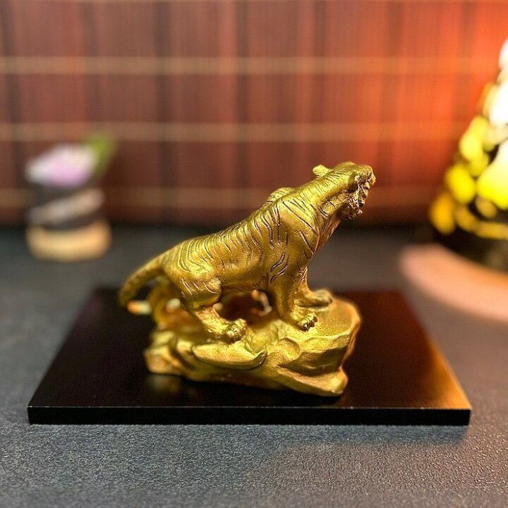 楽天市場】虎 銅 金 ゴールド 置物 守護神 縁起物 中国 インテリア 