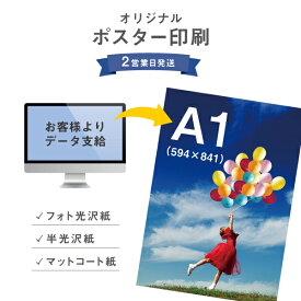 【 A1 】 大判 ポスター 印刷 出力 1枚 写真 イラスト 学会 スローガン 広告 告知 プリント 光沢 半光沢 マット 高画質 激安 格安 展示会 A1サイズ