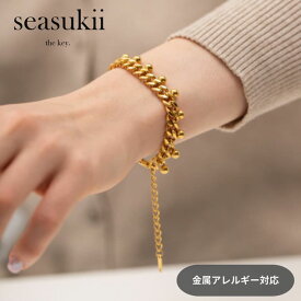 ブレスレット 金属アレルギー対応 ステンレス つけっぱなし ボリュームチェーン デザインチェーン 個性的 太め 汗 プール 錆びにくい デイリー カジュアル 上品 きれいめ 韓国アクセサリー プレゼント ギフト【timelesz寺西拓人さん着用】