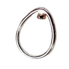 リング 指輪 ミックスカラー 個性的 オーバル 立体感 13号 14号 デザインリング シンプル オフィス 細め 真鍮 式 行事 デイリー プレゼント ギフト 【SixTONES京本大我さんSnowMan阿部亮平さん峯岸みなみさん着用】