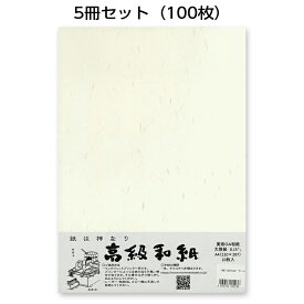 5冊セット｜越前和紙ろまん　大雅紙　クリームME-002　大礼タイプのOA和紙　A4　20枚　プリンター用紙