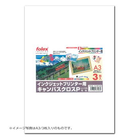 Folex 絵画風プリント キャンバス用紙A3サイズ キャンバスクロスP FLCVP-10A3 10枚入りインクジェット用 紙厚0.480mm コットン100％ キャンバス印刷 まとめ買い 送料無料