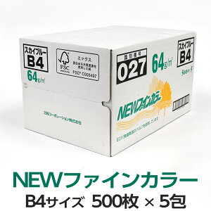 北越コーポレーション NEWファインカラー B4 スカイブルー 500枚入り 紀州の色上質紙 プリンター用紙 オフィス 介護施設 学校 保育園 幼稚園