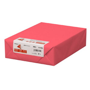 大入500枚|長門屋 カラーペーパー ナ-1484A3 特厚口 赤色上質紙 レーザー・インクジェット対応