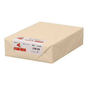 大入500枚|長門屋 カラーペーパー ナ-4465B5 特厚口 アイボリー色上質紙 レーザー・インクジェット対応