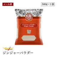 【メール便】アンビカ ジンジャーパウダー 500g Ambika 生姜粉末 Ginger Powder インド産 アンビカ HALAL…