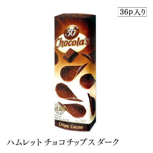 【訳あり/賞味期限 2025年11月14日】ハムレット チョコチップス 36P ダーク