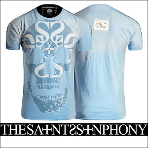 �V��yTHE SAINTS SINPHONY/�Z�C���c�V���t�H�j�[�zDEAD FAMOUS BLUE�ET�V���c�i�����ECREW�l�b�N�E�u���[�EBLUE�j�����Y�y���������z�L���C�ȃu���[���u�₩��T�V���c�ɃZ�C���c�����̃X�J�����v����