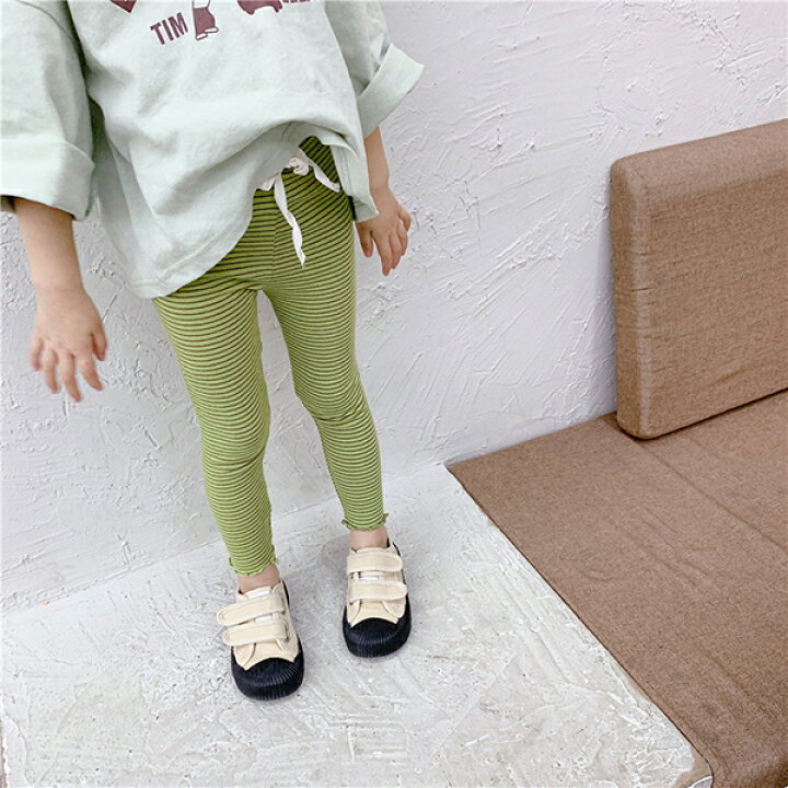 楽天市場 ボーダーレギンスパンツ 子ども服 子供服 出産祝い おすすめ 赤ちゃん おそろい 男の子 女の子 双子 ギフト リンクコーデ80 90 100 110 1 130cm Senkei