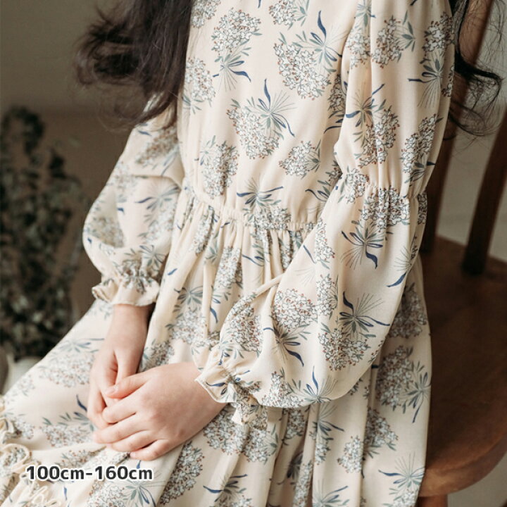 楽天市場 花柄シフォンワンピース 発表会 入学式 結婚式 お呼ばれ 女の子 子ども服 おそろい 双子 リンクコーデ 100 110 1 130 140 150 160cm Senkei