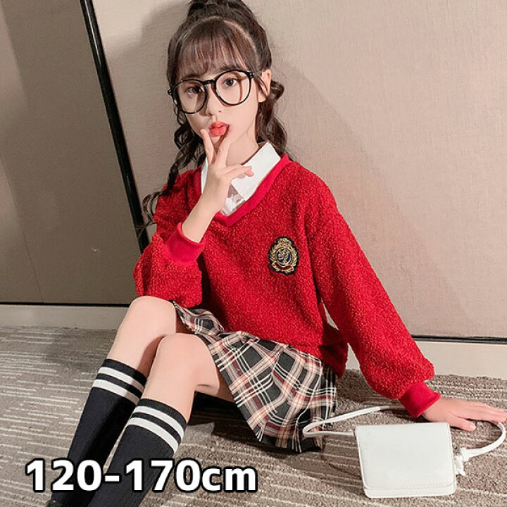 楽天市場 キッズ制服風ドッキングワンピース チェックスカート ミニスカート 女の子 春夏秋冬 プレゼント ギフト 誕生日 リンクコーデ 親子 ペア 双子 コーデ お揃い おそろい 韓国子供服 服 Senkei