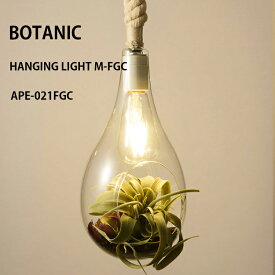 【レビューでプレゼント】スワン電器 BOTANIC HANGING LIGHT M-FGC ボタニック ハンギングライト LED Mサイズ フェイクグリーン ペンダントライト ガラス 植物 おしゃれ インテリア ライト 西海岸 照明 観葉植物 六本木クラス