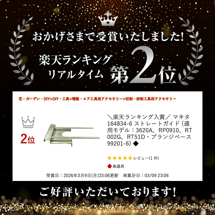 楽天市場】＼楽天ランキング入賞／ マキタ 164834-6 ストレートガイド