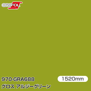 ORAFOL J[bsOtB  bsOV[g 970-GRA688 OXAW[O[ yW1520mm×mؔz ORACAL IJ 970V[Y algae green J[bvtB DIY O  {lbg I