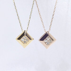 K18YG PG XNGA lp VR_Ch 0.04ct lbNX t@bV WG[ ANZT[ fB[X 4a y_g 18 CG[S[h sNS[h  IV 