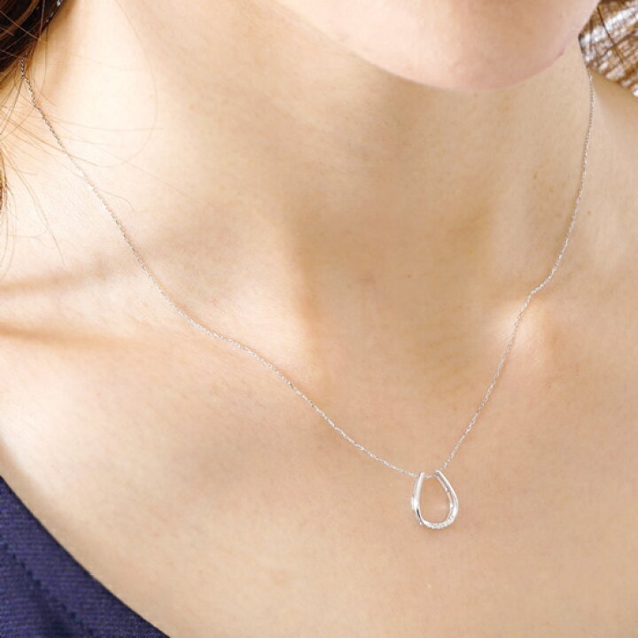 楽天市場】K18YG WG ペンダント ダイヤペンダント ネックレス 0.02ct 