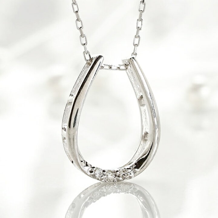 楽天市場】K18YG WG ペンダント ダイヤペンダント ネックレス 0.02ct 