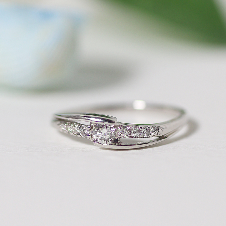 プラチナ 0.18ct ダイヤリング 一粒ダイヤ ファッション ジュエリー アクセサリー レディース 指輪 リング Pt900 ダイア ダイヤモンド ダイアモンド レディース 重ねづけ プレゼント ピンキー 送料無料 品質保証書 4月 誕生石