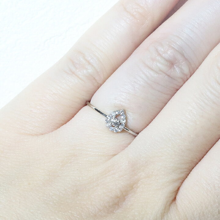 楽天市場】Pt900 プラチナ しずく 0.12ct 天然ダイヤモンド 