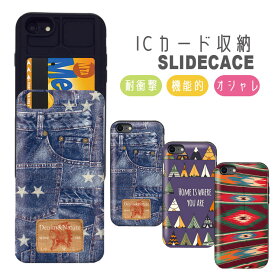10%OFF★iPhone12/12Pro ケース iPhoneSE(第2/第3世代) ケース iPhone 11 pro ケース 背面収納 スマホケース おしゃれ ICカード収納 デニム ネイティブ テント インディアン 柄 native デザイン